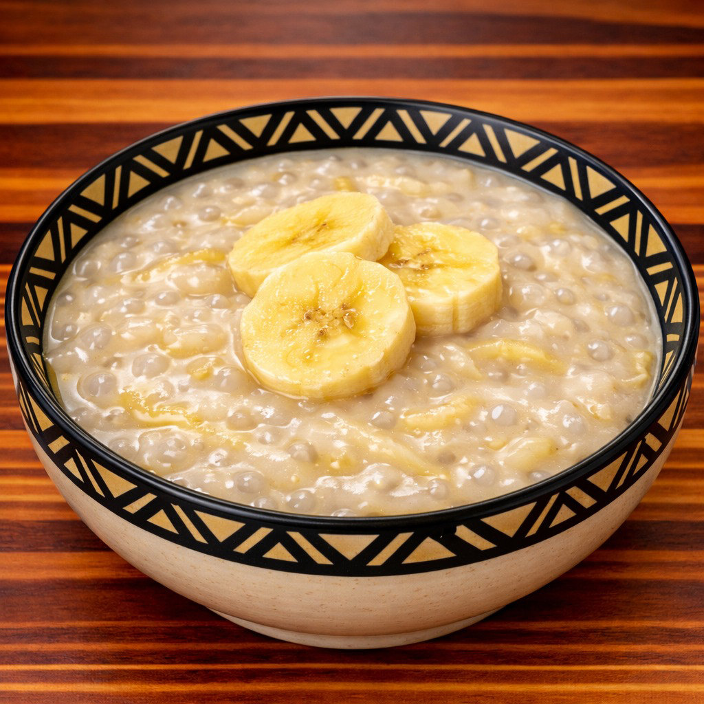 Banana and Sago Dessert